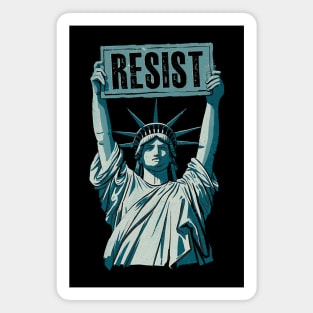Statue Of Liberty Resist Magnet